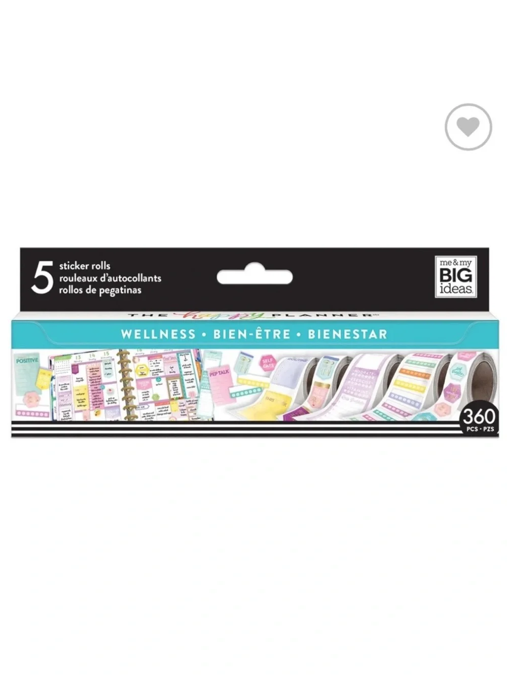 The Happy Planner | Wellness Sticky Rolls